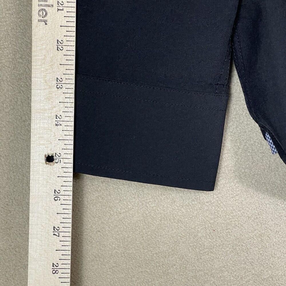WRK Work Rest Carma Shirt Mens 18 Black Long Sleeve Slim Fit Stretch‎ - Picture 5 of 14